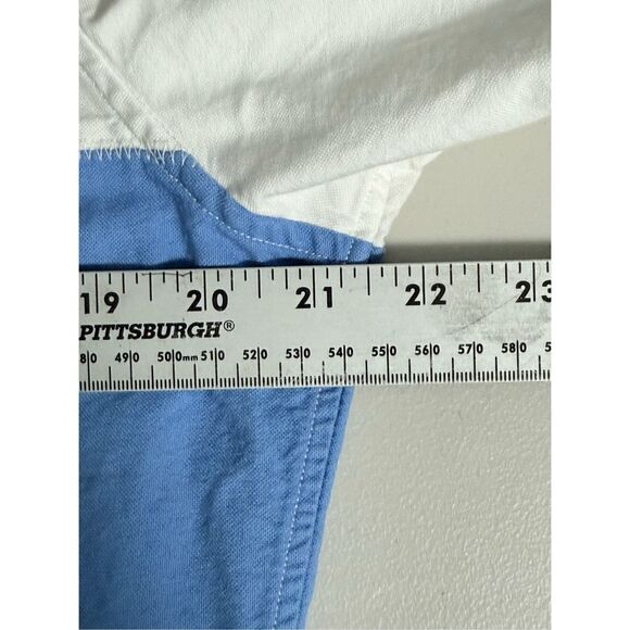 Brooks Brothers LS Shirt Mens M Blue‎ All Supima Cotton X Slim Coastal Preppy - Picture 8 of 10